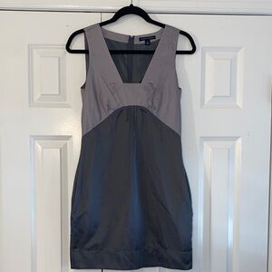 Banana Republic Gray Color Block Dress Y2k EUC size 2